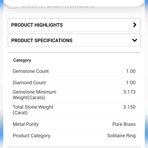 🆕️💍 KARIS SIMULATED BLUE DIAMOND SOLITARE HEART RING 💍 - Picture 8 of 8